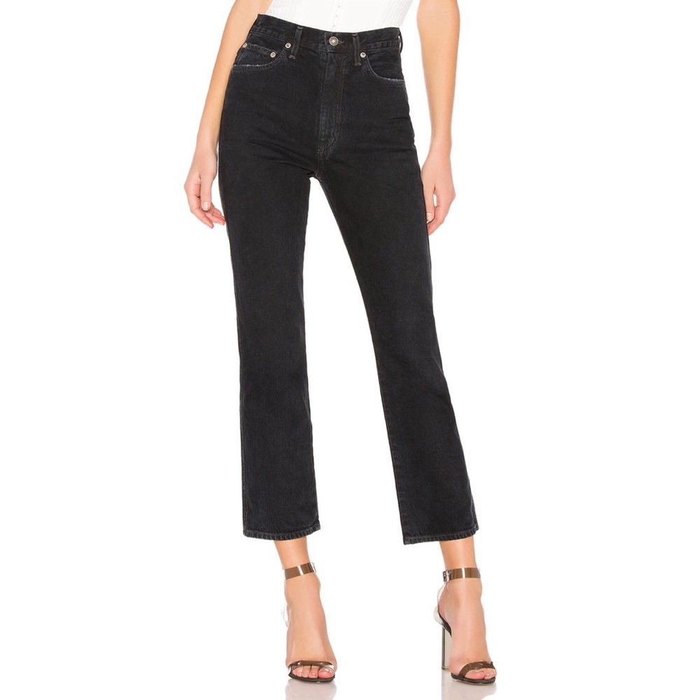 Agolde Pinch Waist Kick in Pepper, size 23